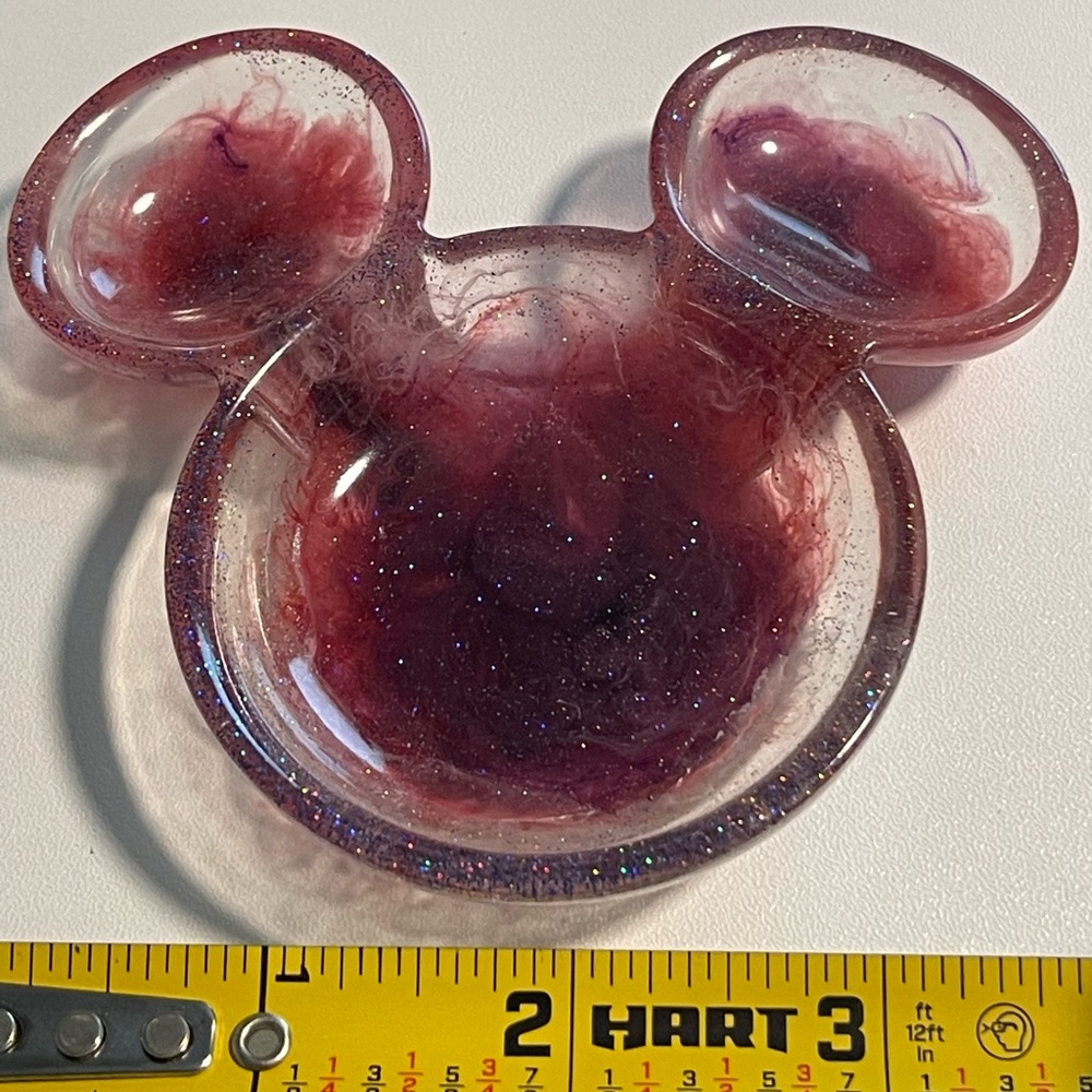 Resin Mouse Head Shaped Trinket Tray, handcrafted Set of 2 - Picture 7 of 7